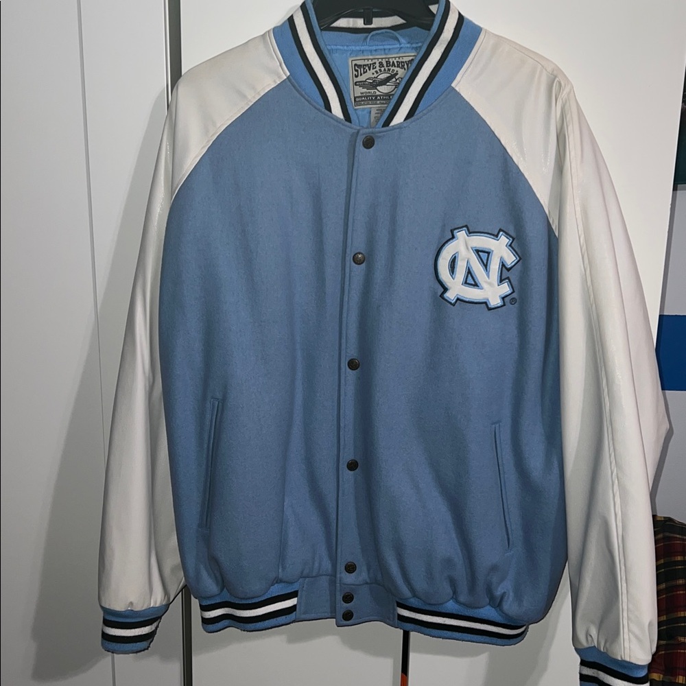 Steve & Barry's Blue and White Varsity Jacket North Carolina tarheels